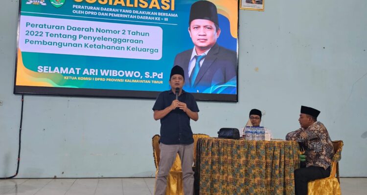 Selamat ari wibowo saat melakukan sosialisasi