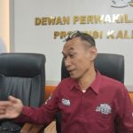 Anggota Komisi I DPRD Kaltim, Didik Agung Eko Wahono. Saat Diwawancarai Awak Media.