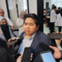 Wakil Ketua Pimpinan DPRD Kaltim, Ananda Emira Moeis, saat di wawancarai awak media.