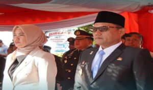 Wakil Ketua Dewan Perwakilan Rakyat Daerah (DPRD) Provinsi Kalimantan Timur (Kaltim), Yenni Eviliana, menghadiri upacara peringatan Hari Bhayangkara ke-79 yang digelar oleh Kepolisian Daerah Kalimantan Timur yang berlangsung di Lapangan Apel Polda Kaltim, Balikpapan