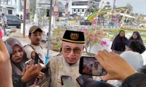 Kepala Disdikbud Kukar, Saat di Wawancarai Awak Media Usai Mengikuti Kegiatan Beseprah, Kamis (24/9/2026).