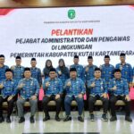 Pelantikan Pejabat Administrator dan Pengawas Di Lingkungan Pemerintah Kutai Kartengara