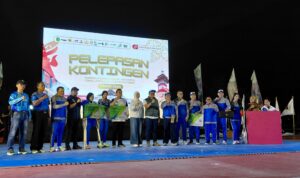 Kegiatan Pelepasan Kontingen Kabupaten Kutai Kartanegara pada Porprov VIlI di Paser, Peparprov V, dan Forda II & Porwada Provinsi Kalimantan Timur Tahun 2026 Bertempat di Arbizz Space, Tenggarong.