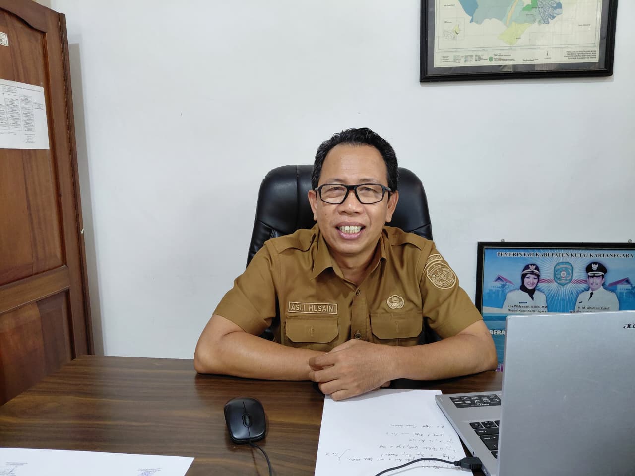 Kepala Bidang Perizinan, Pengelolaan TPI, dan Pengendalian Sumber Daya Ikan (PSDI) DKP Kukar, Asli Husaini